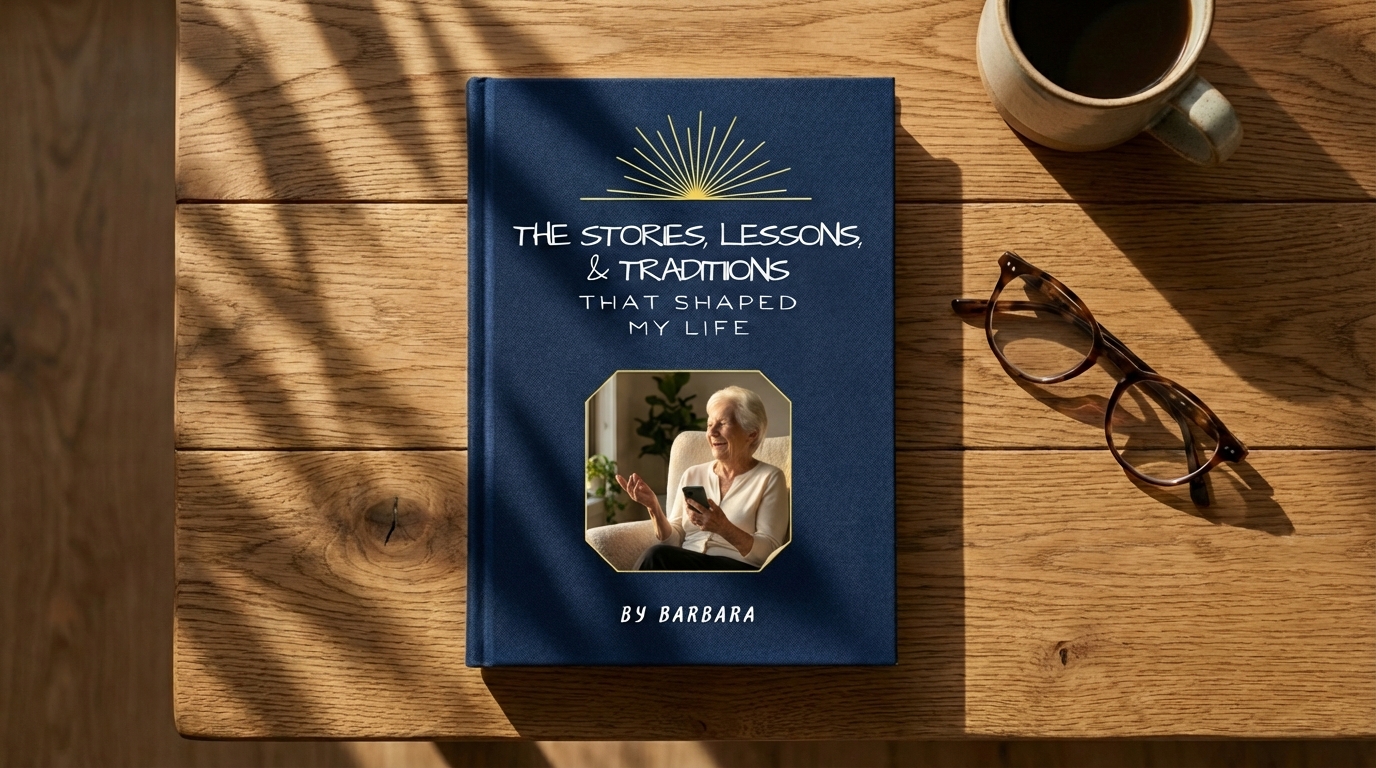 Vintage photographs and memory book collage